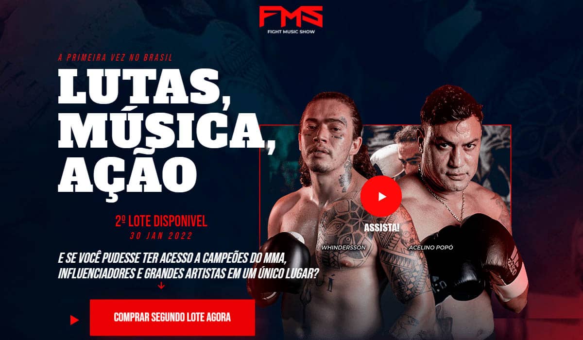 Os últimos ingressos para o Fight Music Show ainda estão à venda no site oficial do evento