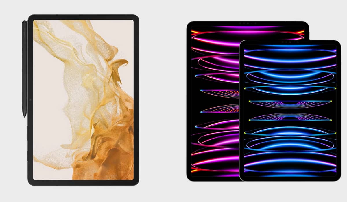 Tablets são uma provável tendência para o mercado. Fonte: Divulgação/Apple e Divulgação/Samsung