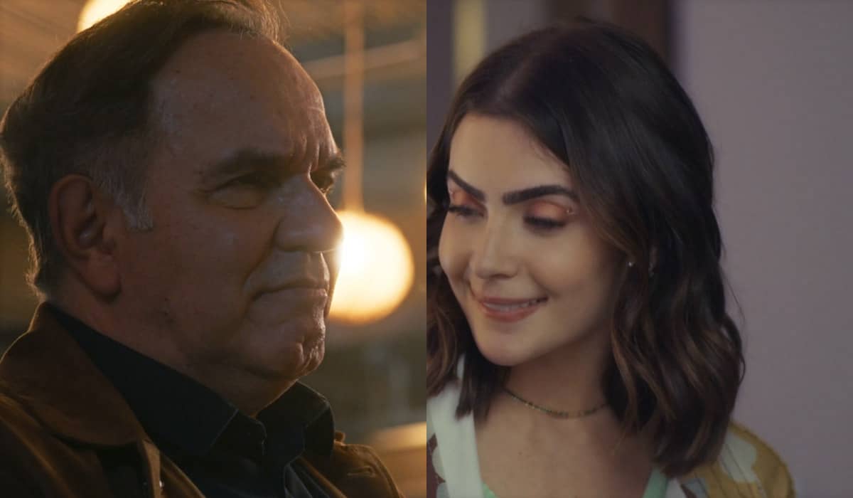 Guerra e Chiara conhecem Núbia na novela. Foto: Reprodução/Globo