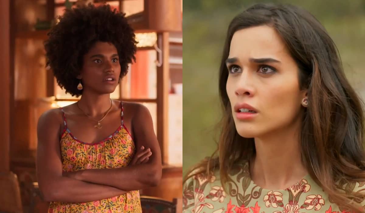Lorena e Labibe ajudam Candoca. Fonte: Reprodução/Globo