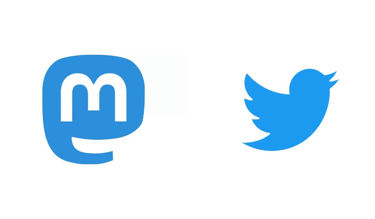 Principal diferença entre as plataformas é a descentralização. Fonte: Divulgação/Twitter e Divulgação/Mastodon