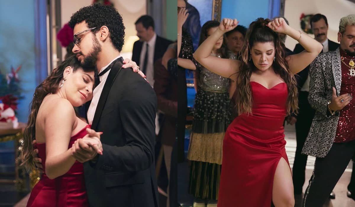 Gkay e Sérgio Malheiros foram bem recebidos como par romântico na comédia natalina da Netflix. Foto: Reprodução/Netflix