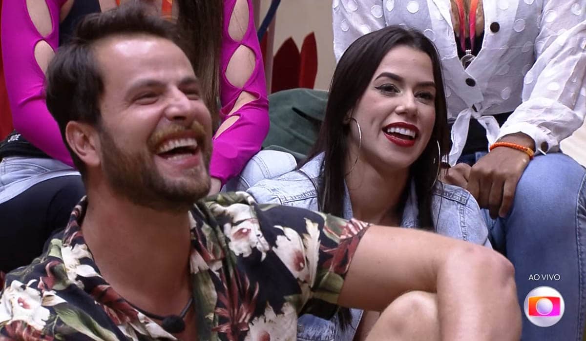 Gustavo e Larissa participaram da formação do Paredão. Foto: Reprodução/TV Globo