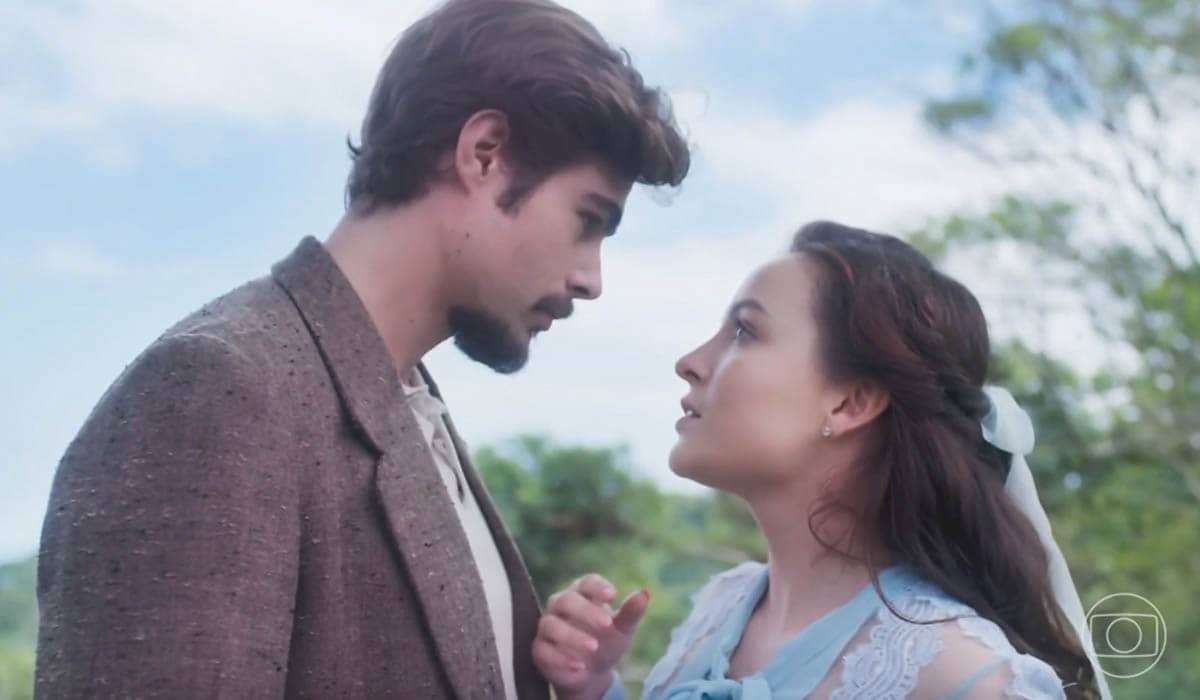 Davi e Elisa em cena da novela Além da Ilusão