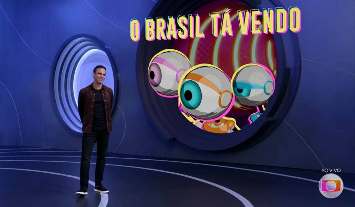 O quadro 'O Brasil Tá Vendo' divertiu os espectadores com piadas sobre os participantes do BBB 22. Foto: Reprodução/TV Globo
