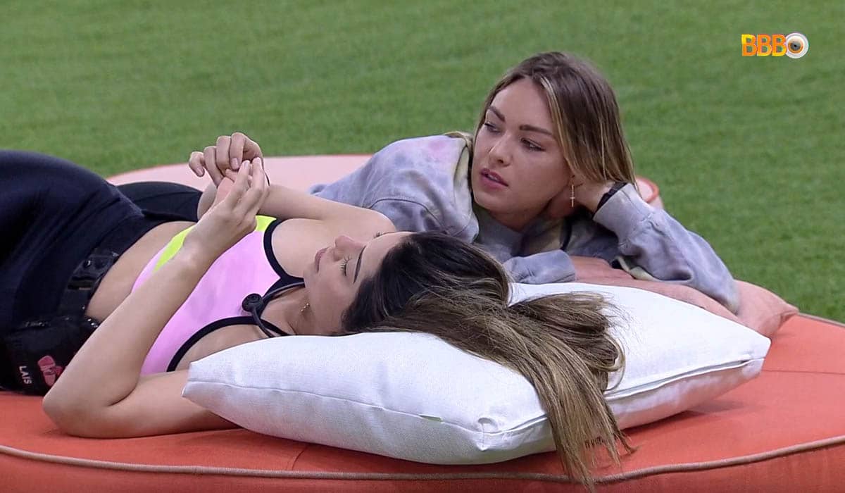 Bárbara e Laís discutem estratégias antes da prova do líder