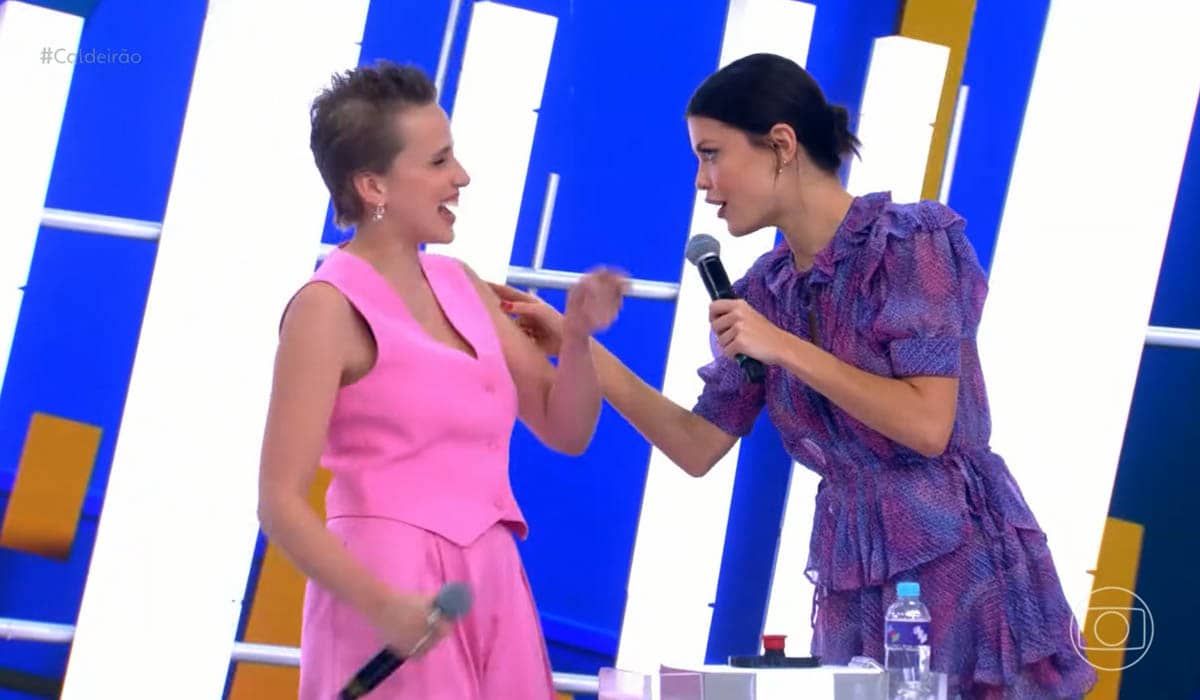 Marcella Rica e Vitória Strada se divertiram no 'Sobe o Som'