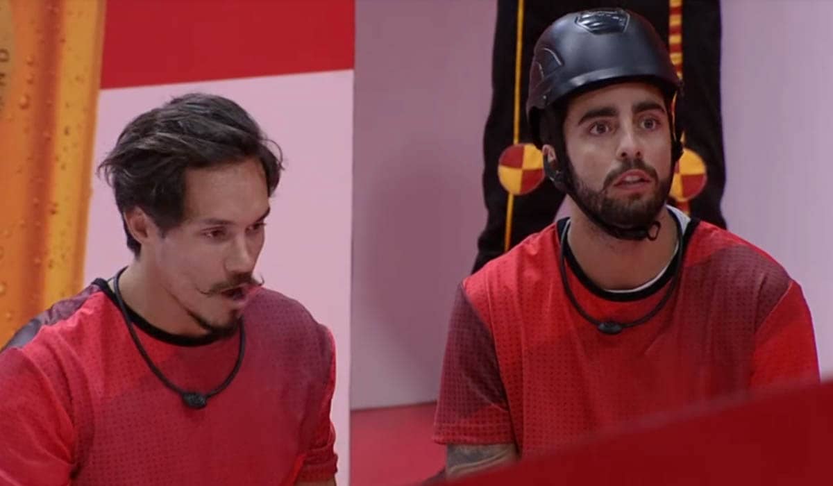 Eliezer e Pedro Scooby foram para a final da prova do líder. Foto: Reprodução/Globo