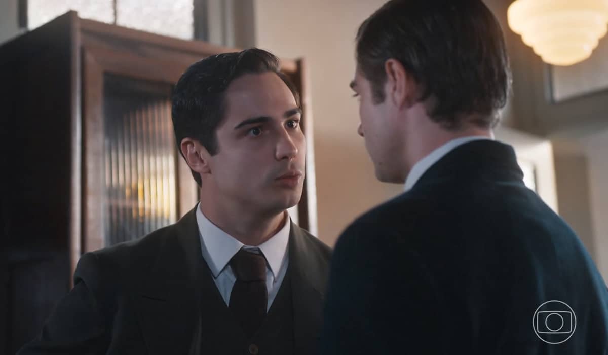 Joaquim e Davi estão frequentemente entrando em discussões. Fonte: Reprodução/Globo