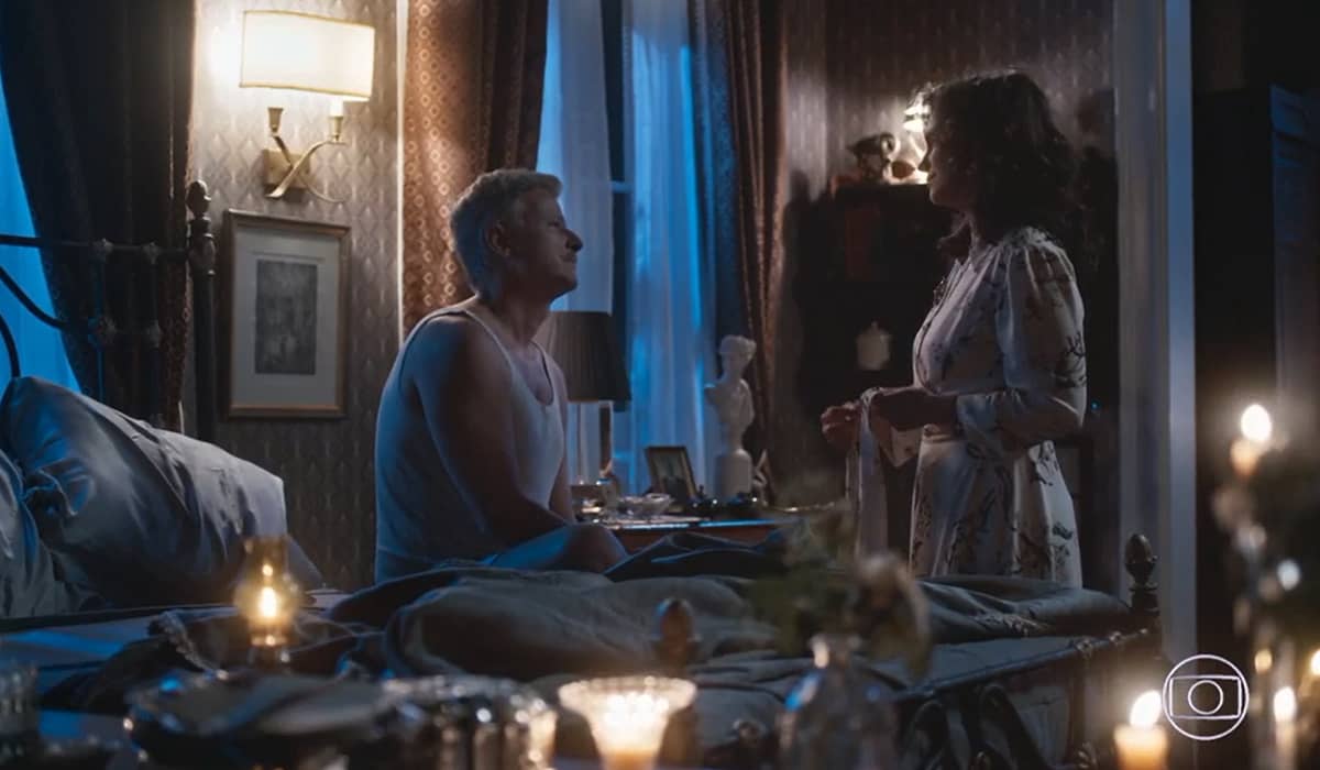 Eugênio e Violeta se apaixonam perdidamente. Fonte: Reprodução/Globo