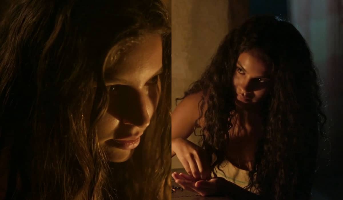 Juma e Muda ficam íntimas na novela Pantanal. Foto: Reprodução/Globo