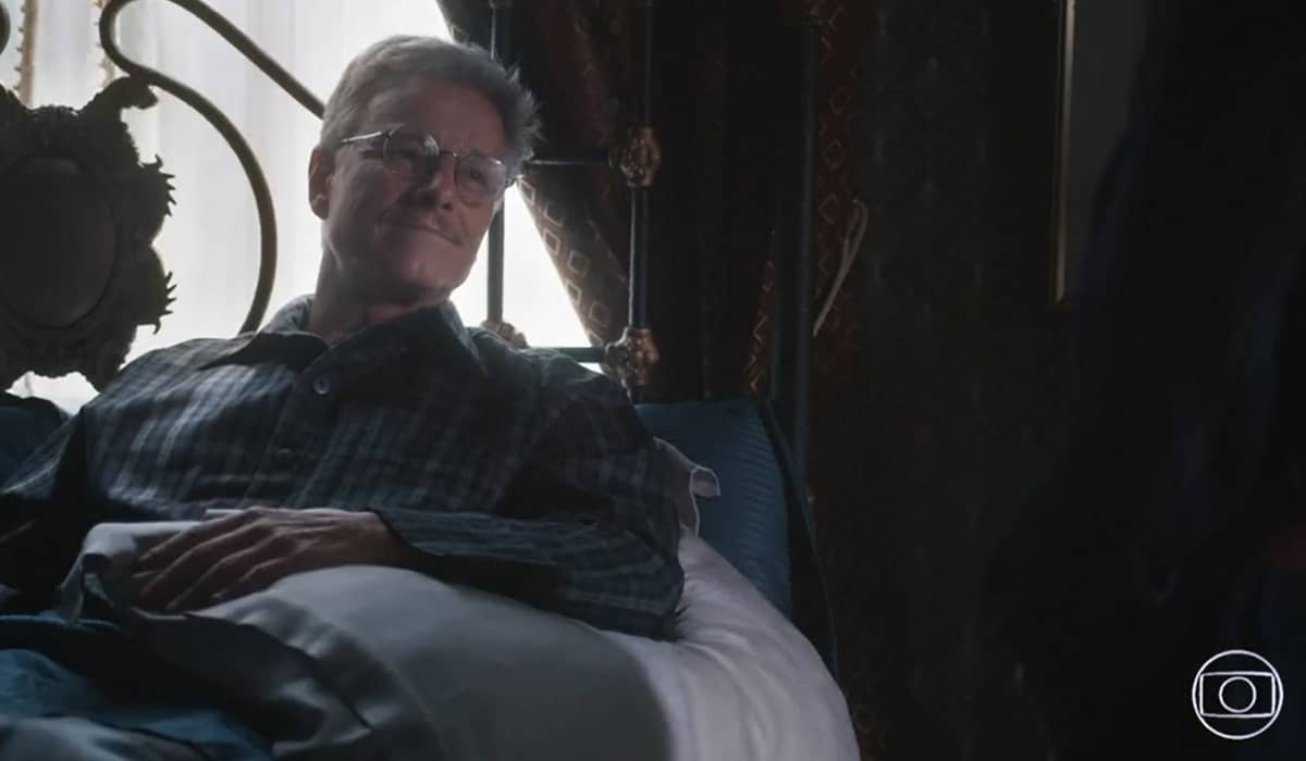 Eugenio foi atacado por Matias após ser flagrado junto de Violeta. Fonte: Reprodução/Globo