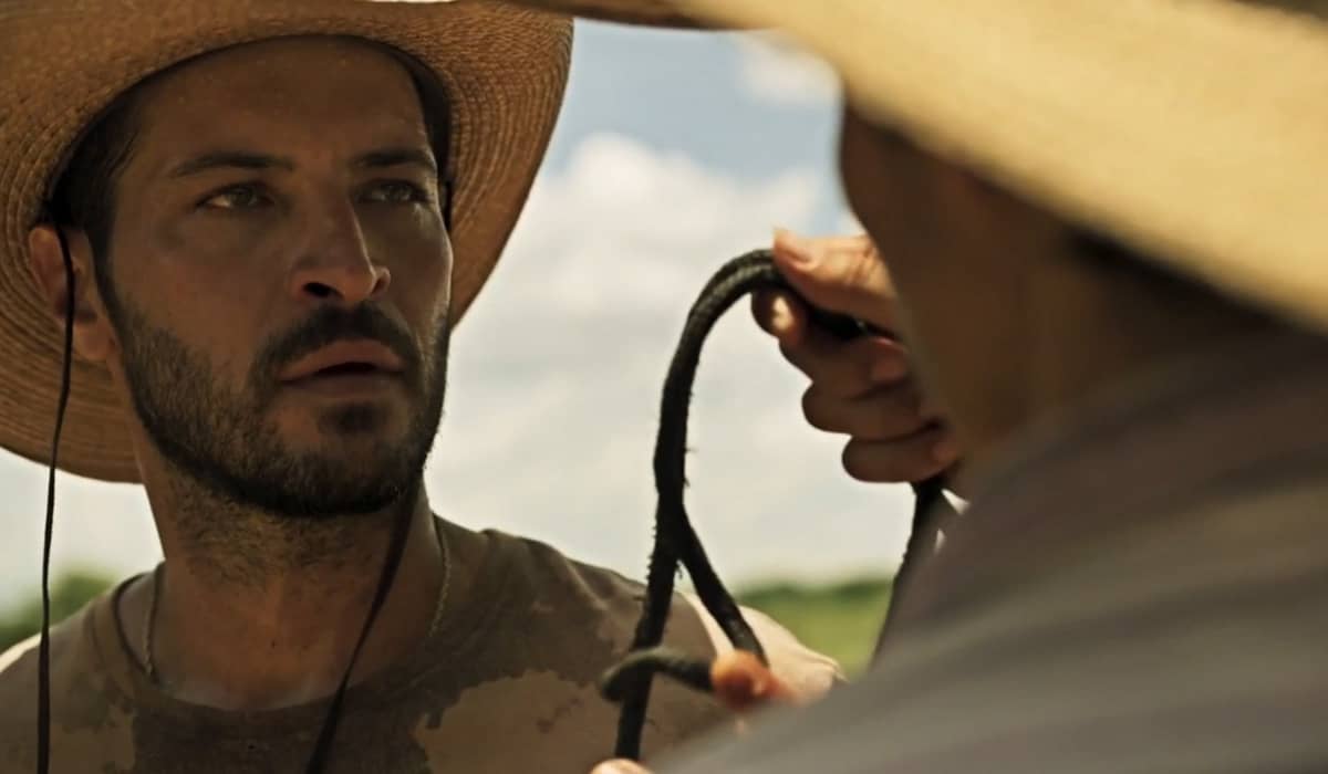 Levi terá sua vida salva por Jove em Pantanal. Foto: Reprodução/Globo