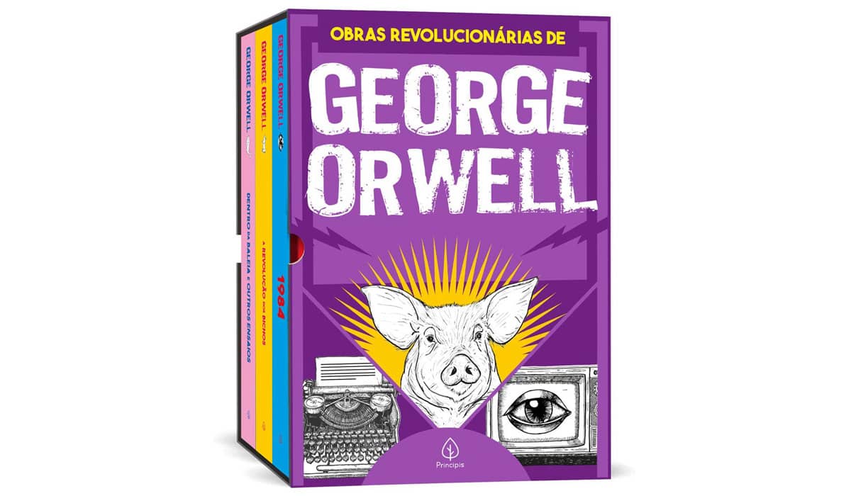 Box de livros de George Orwell é uma boa dica para os leitores. Fonte: Divulgação/Amazon