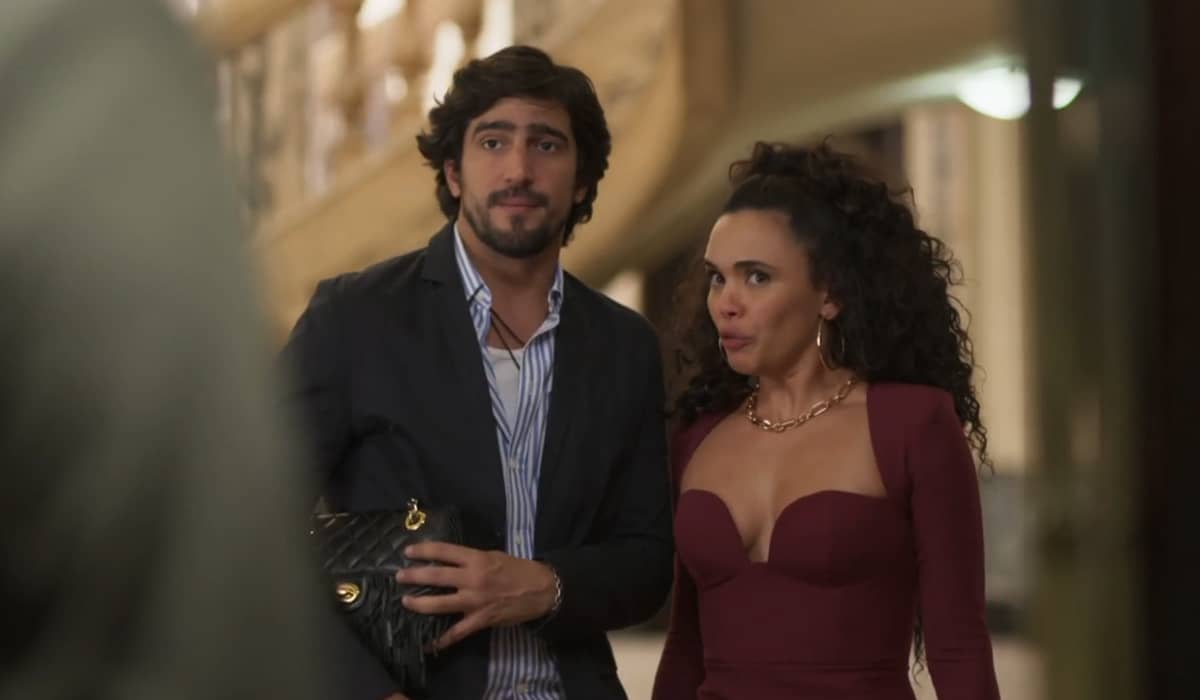 Tertulinho e Xaviera tiveram um namoro relâmpago intenso. Foto: Reprodução/Globo