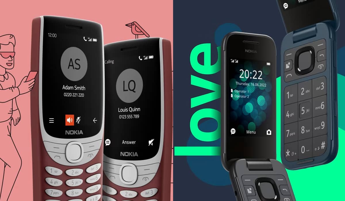 Nokia 8210 e 2660 flip foram lançados na Europa. Fonte: Divulgação/Nokia