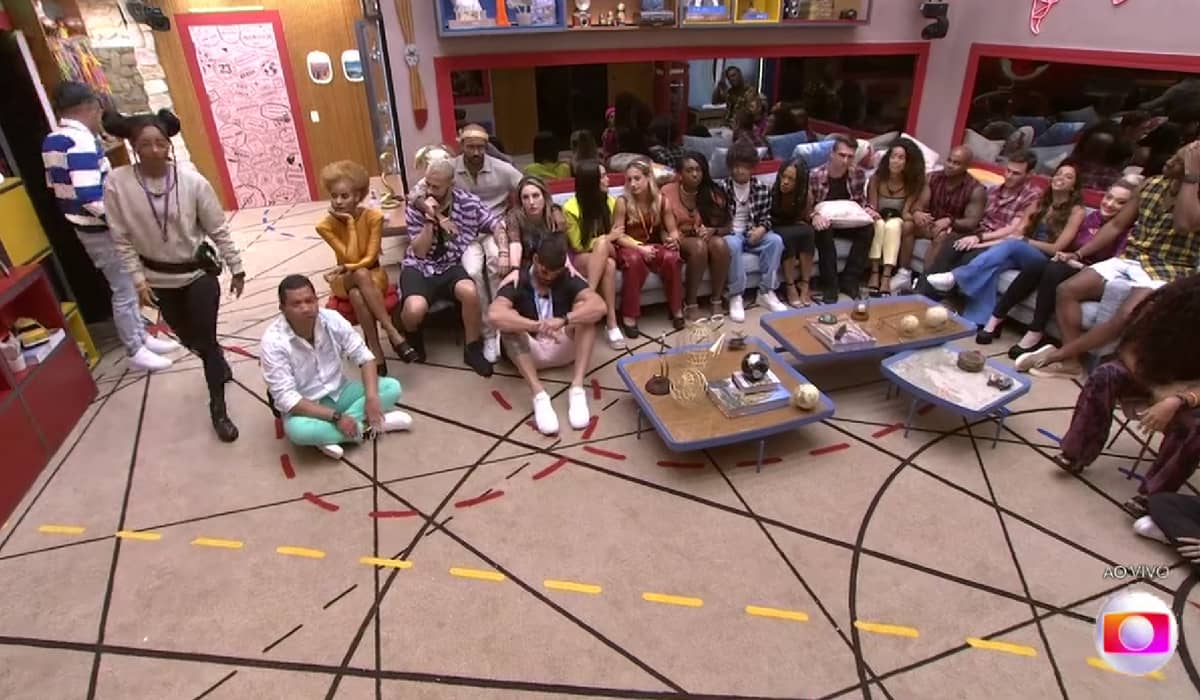 Foi formado o primeiro paredão do BBB 23. Foto: Reprodução/Globo