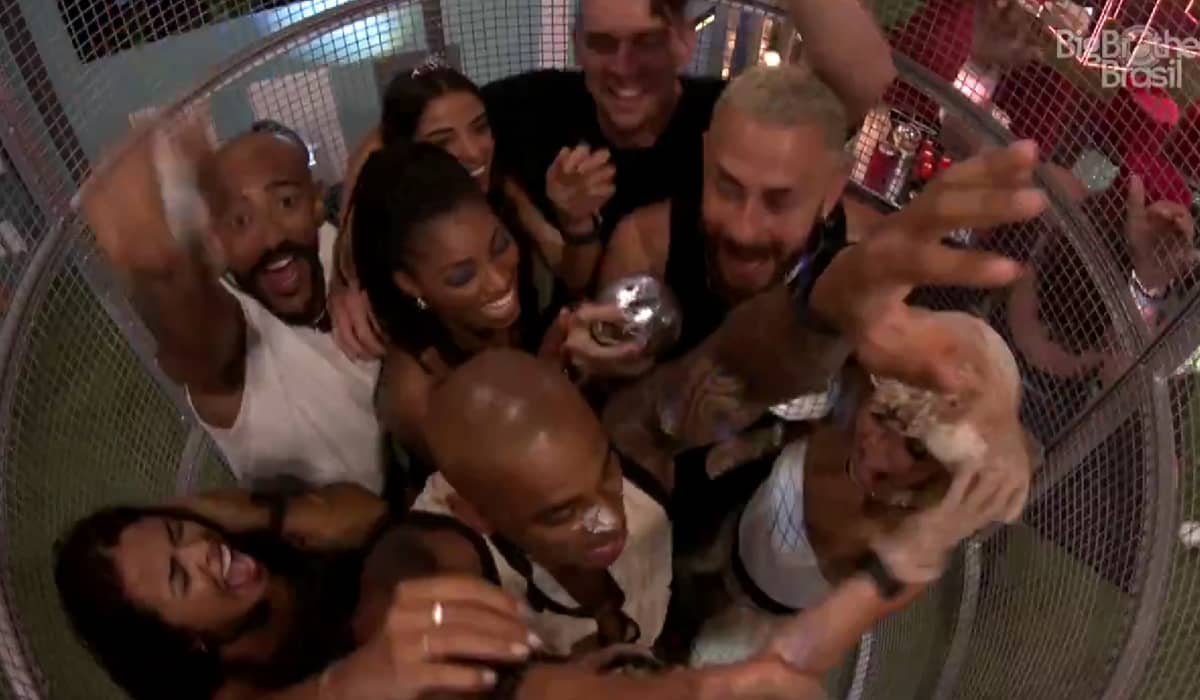 Se tem uma coisa que o elenco do BBB 23 gosta, é de uma boa festa. Foto: Reprodução/Globo