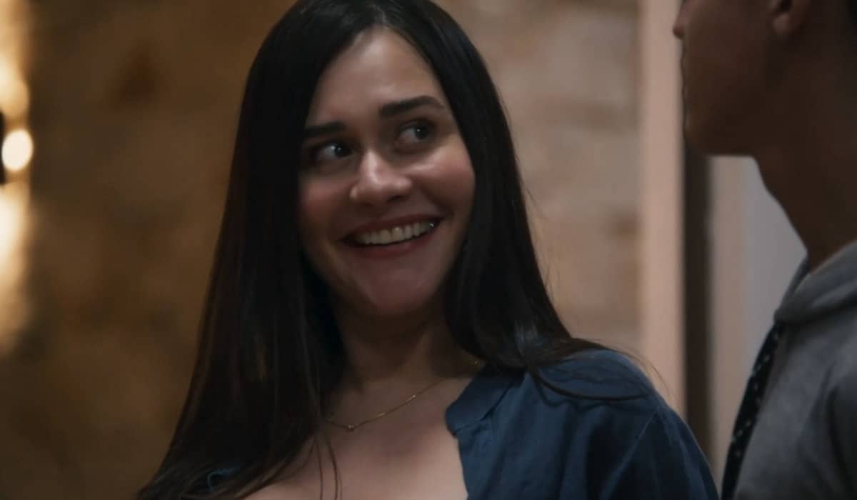 Guida comemora com o garoto após conseguir exatamente o que queria. Foto: Reprodução/Globo