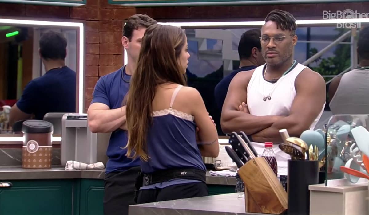 Key continua tentando fazer seus aliados votarem em Bruna. Foto: Reprodução/Globo