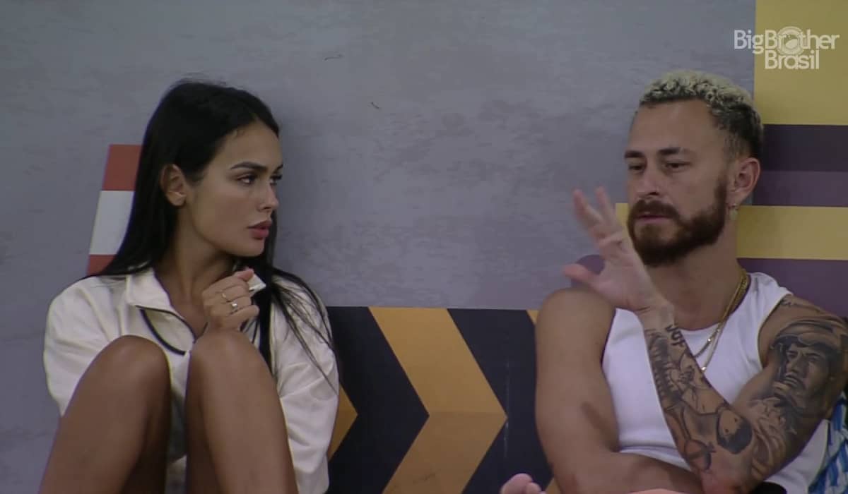 Fred imagina que Cristian saiu com uma alta rejeição. Foto: Reprodução/Globo