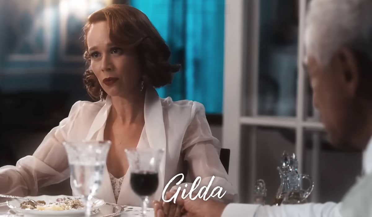 Gilda irá armar um plano para ficar com a fortuna do marido. Fonte: Reprodução/Globo