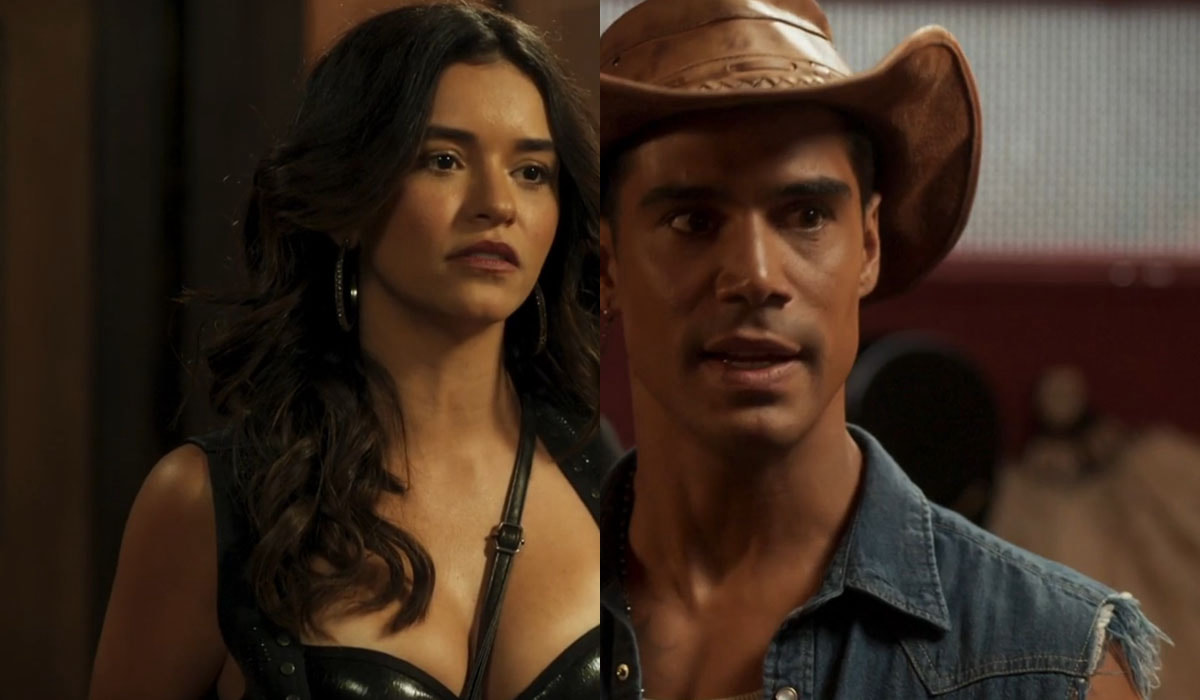 Selena e Jefinho se empolgam com proposta de Heitor. Foto: Reprodução/Globo