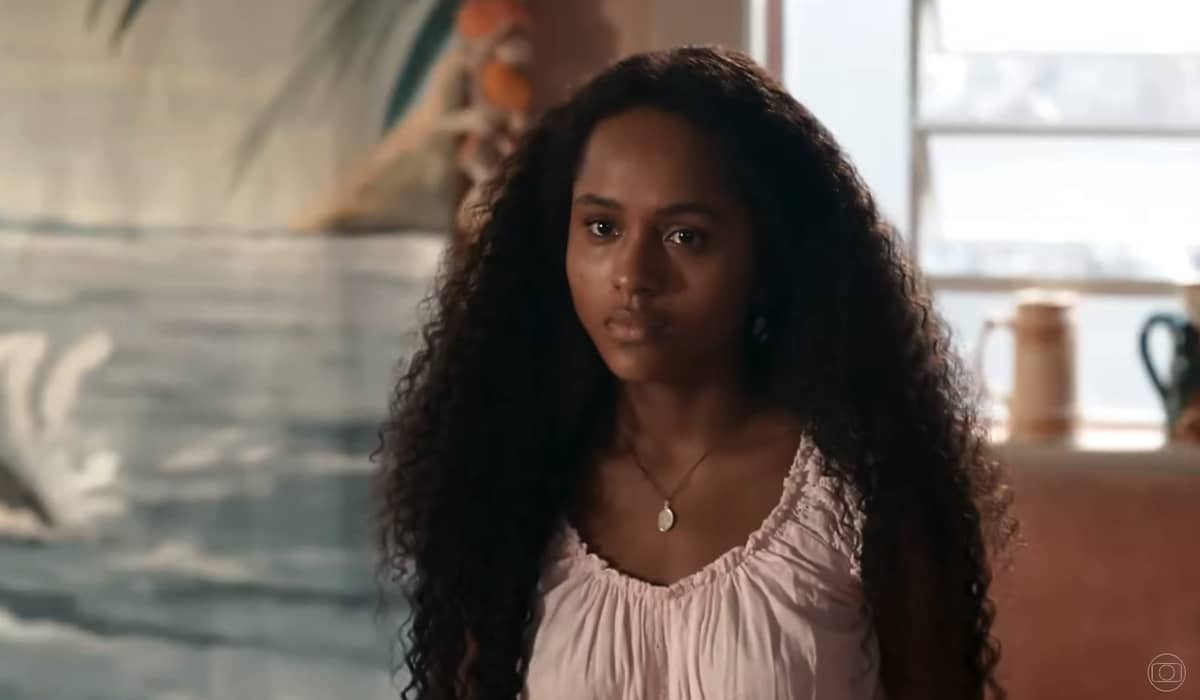 Maria Santa é mantida dentro de casa por Venâncio. Fonte: Reprodução/Globo